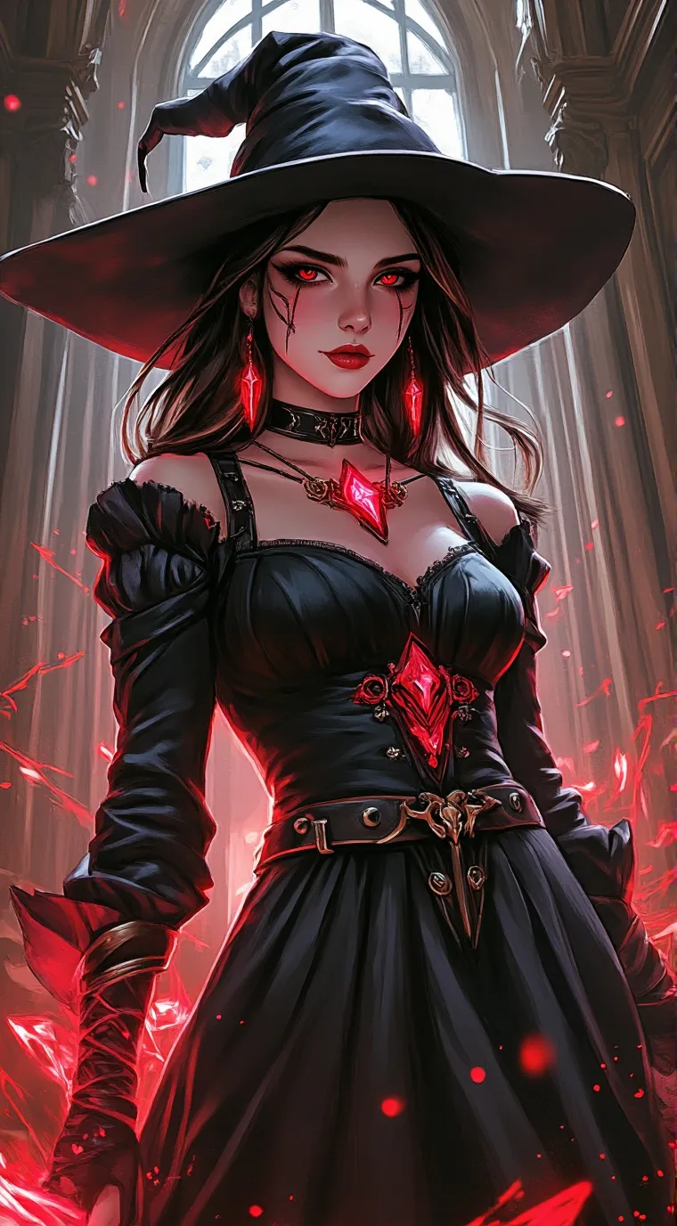 ai character: Witch Regalia background