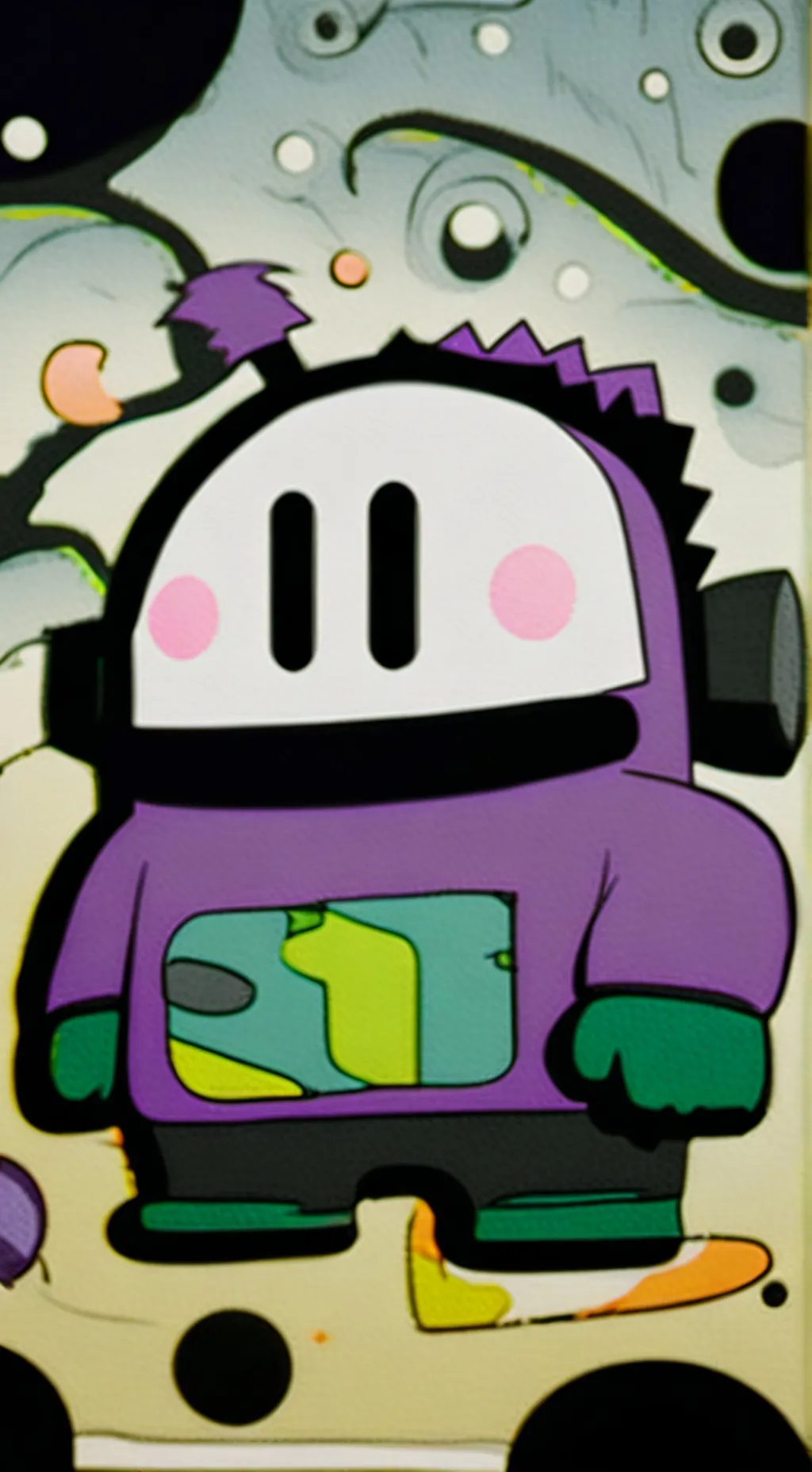 ai character: Sprunkihate Durple background