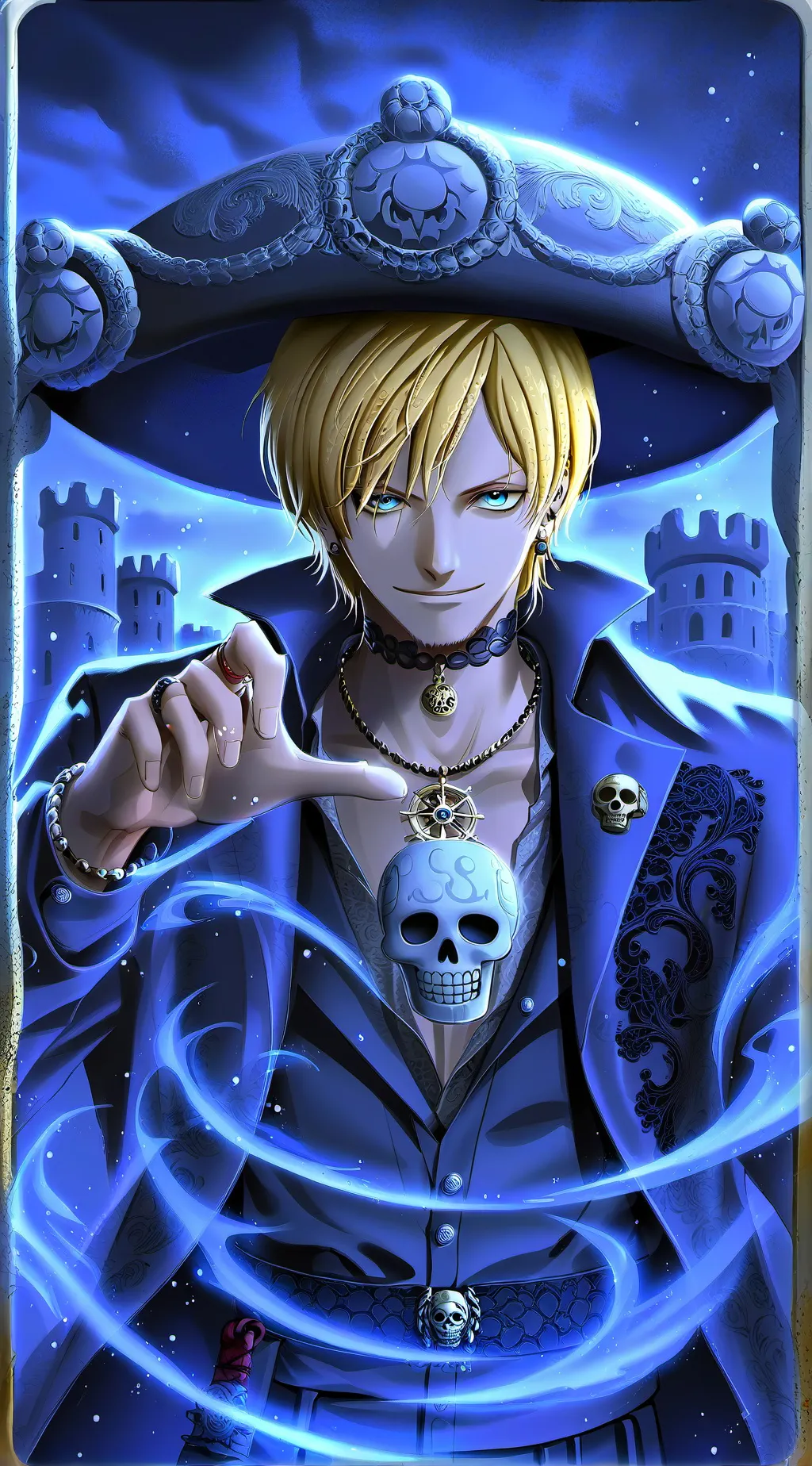 ai character: Sanji (one Piece)  background