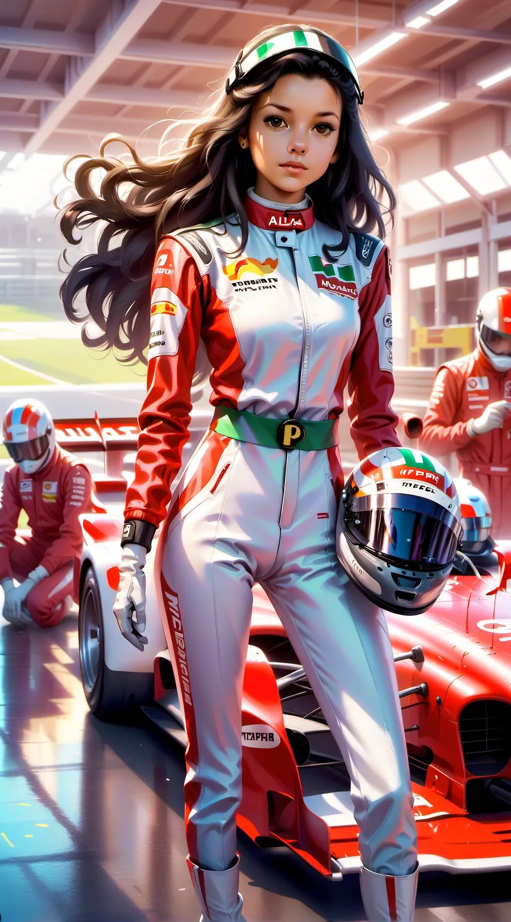 ai character: Lady Alfa R/Isabel background