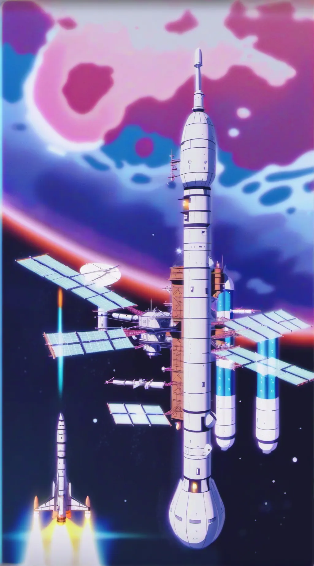 ai character: mha in space background