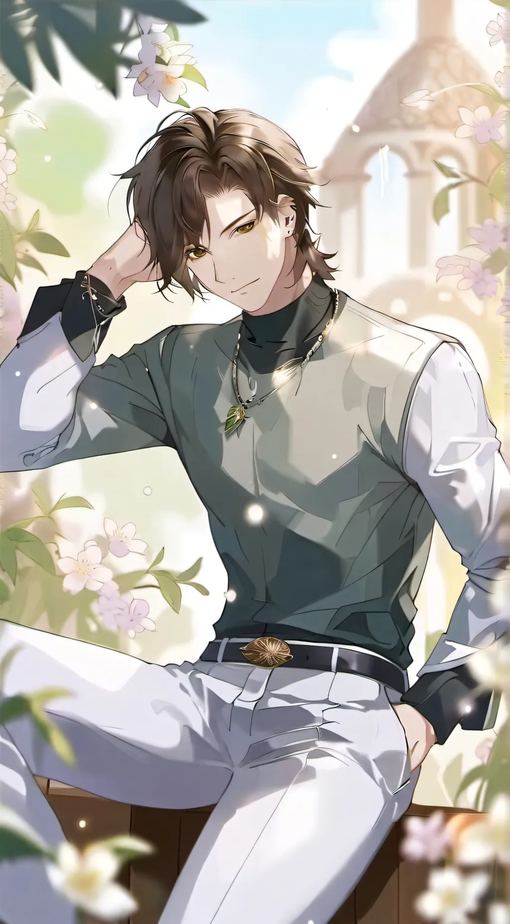 ai character: John Paul.. background