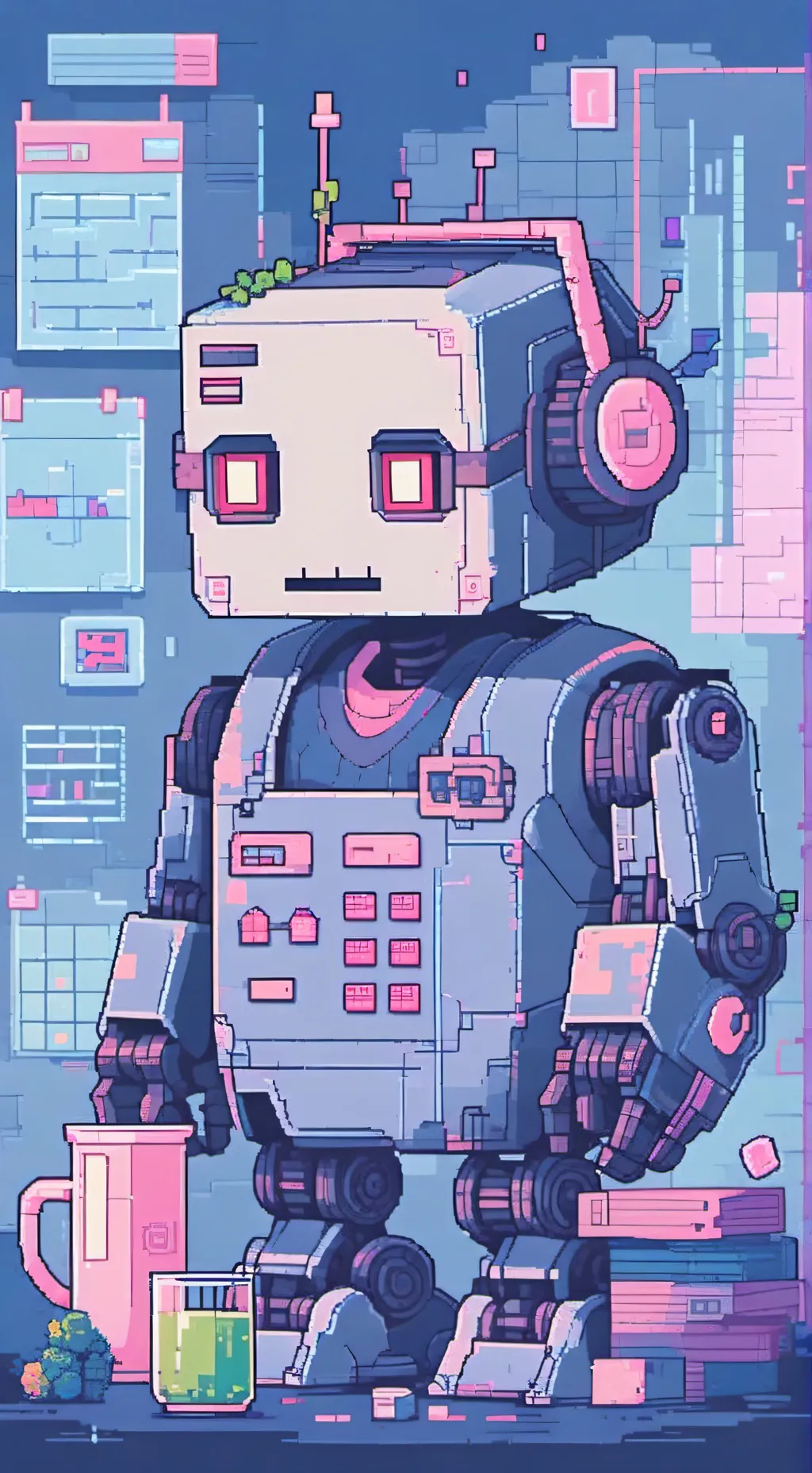 ai character: MATH TESTER 2.5 background