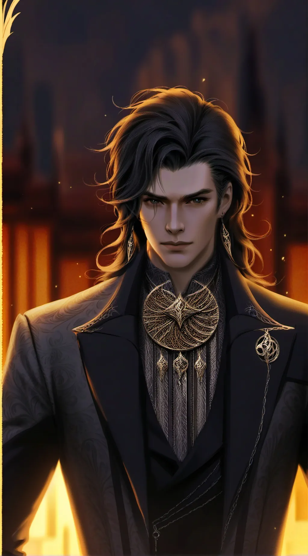 ai character: Mr. Black background
