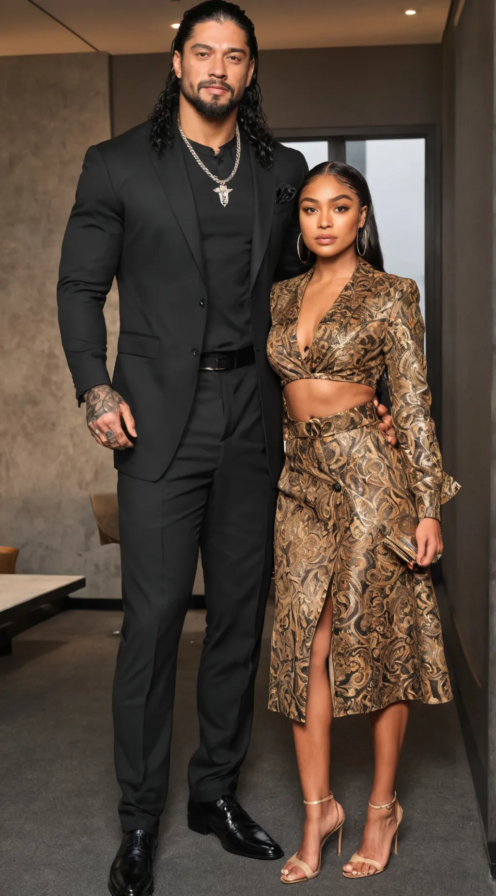 ai character: Mr and Mrs Gold  background