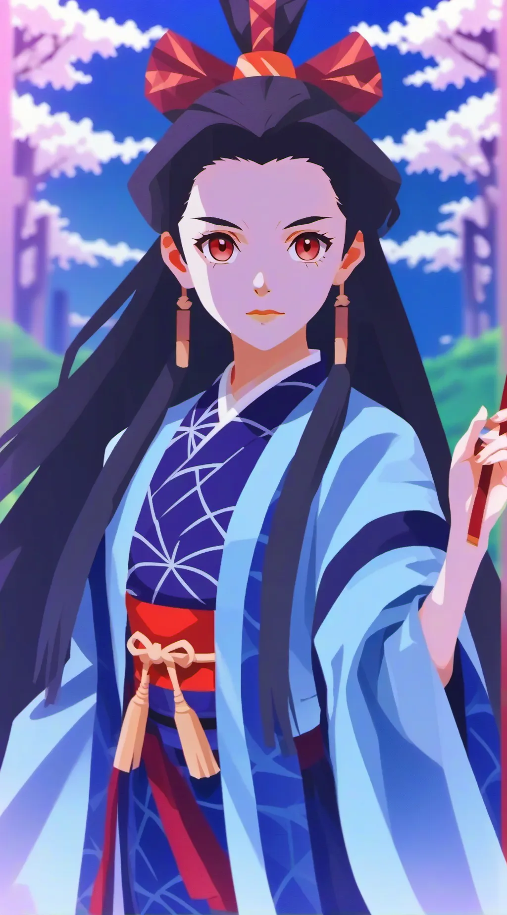 ai character: Nezuko  background