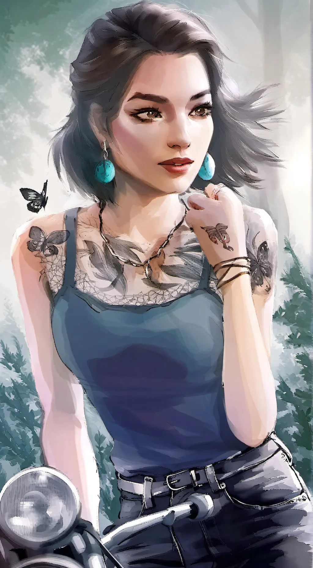 ai character: Raven background