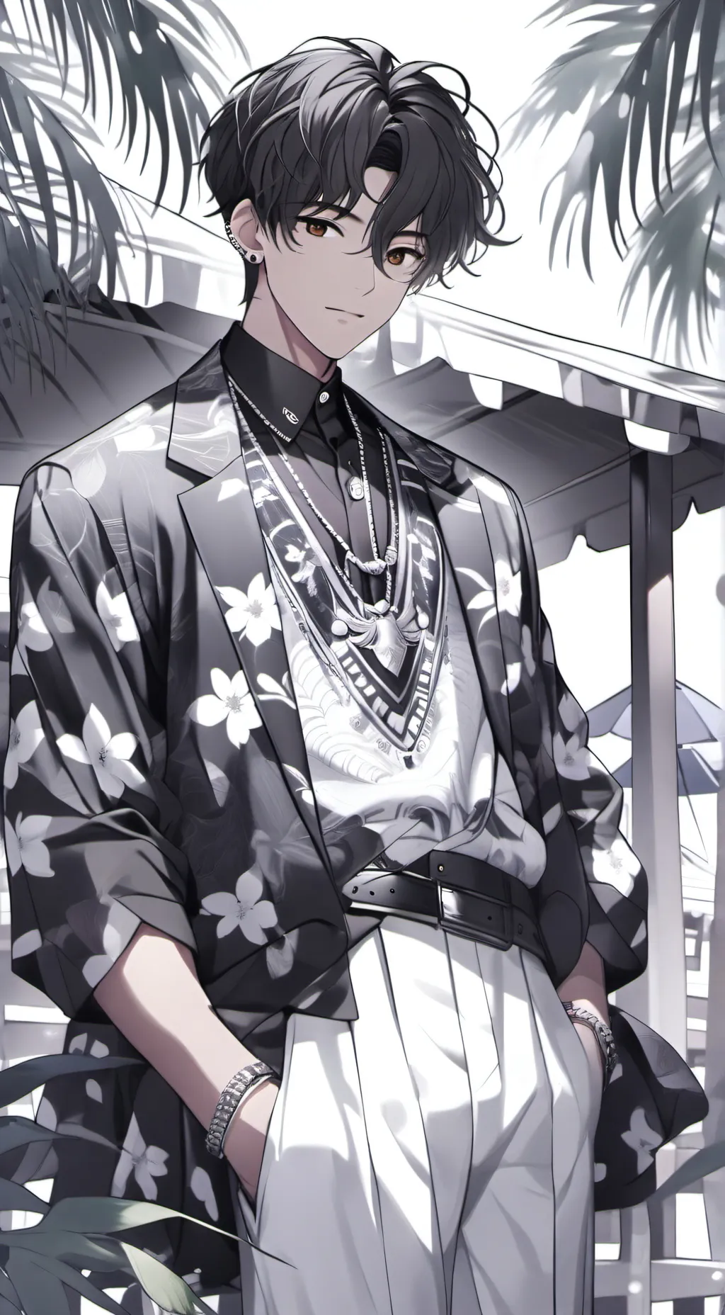 ai character: BRIAN🖤🖤 background