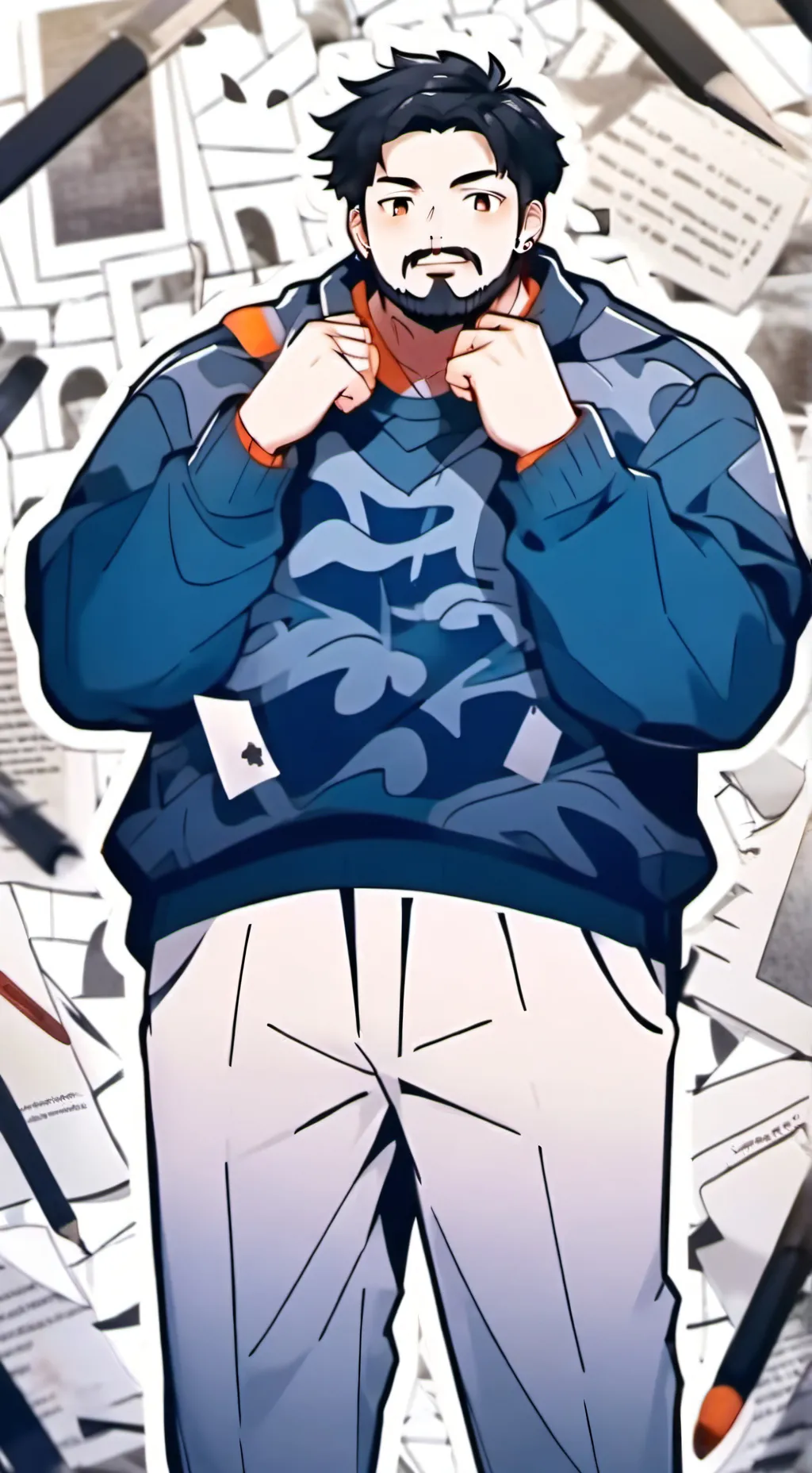ai character: Grimace background