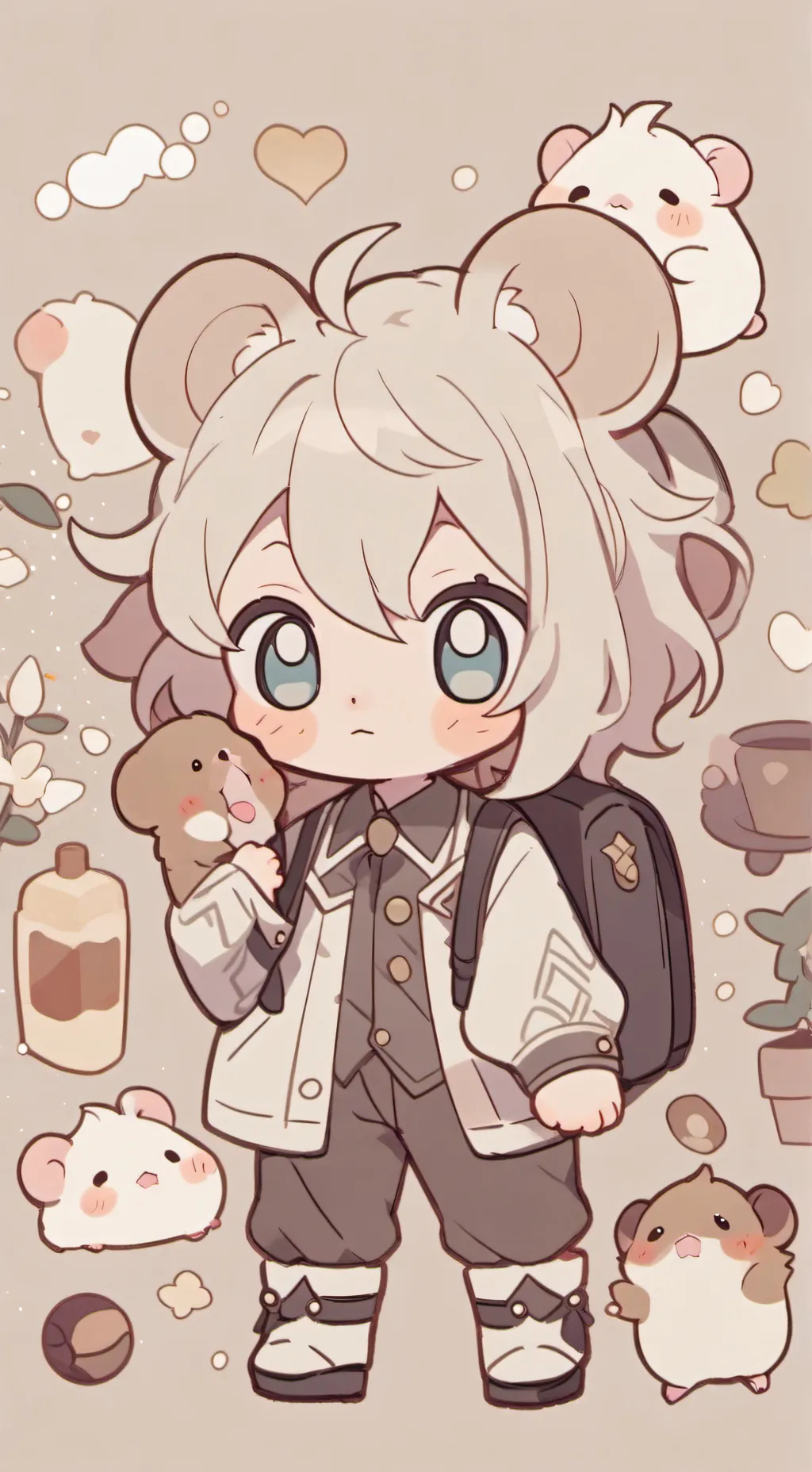 ai character: chiikawa background