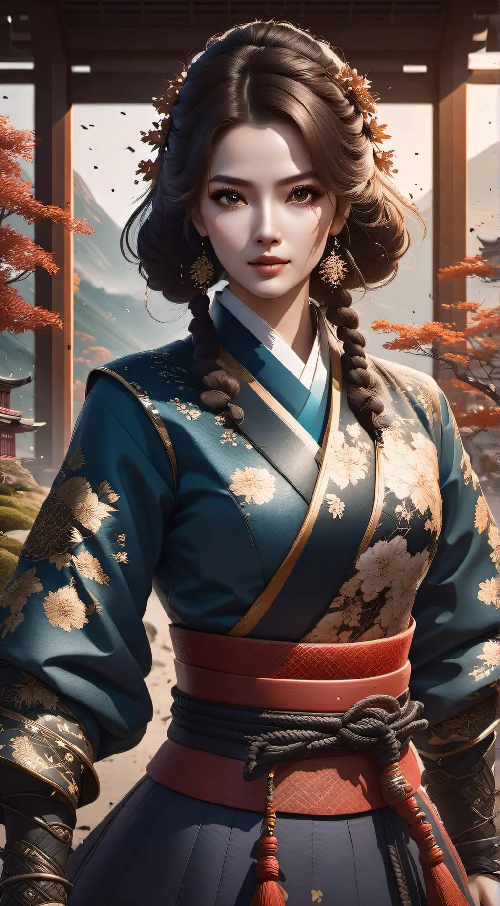 ai character: Kasumi background