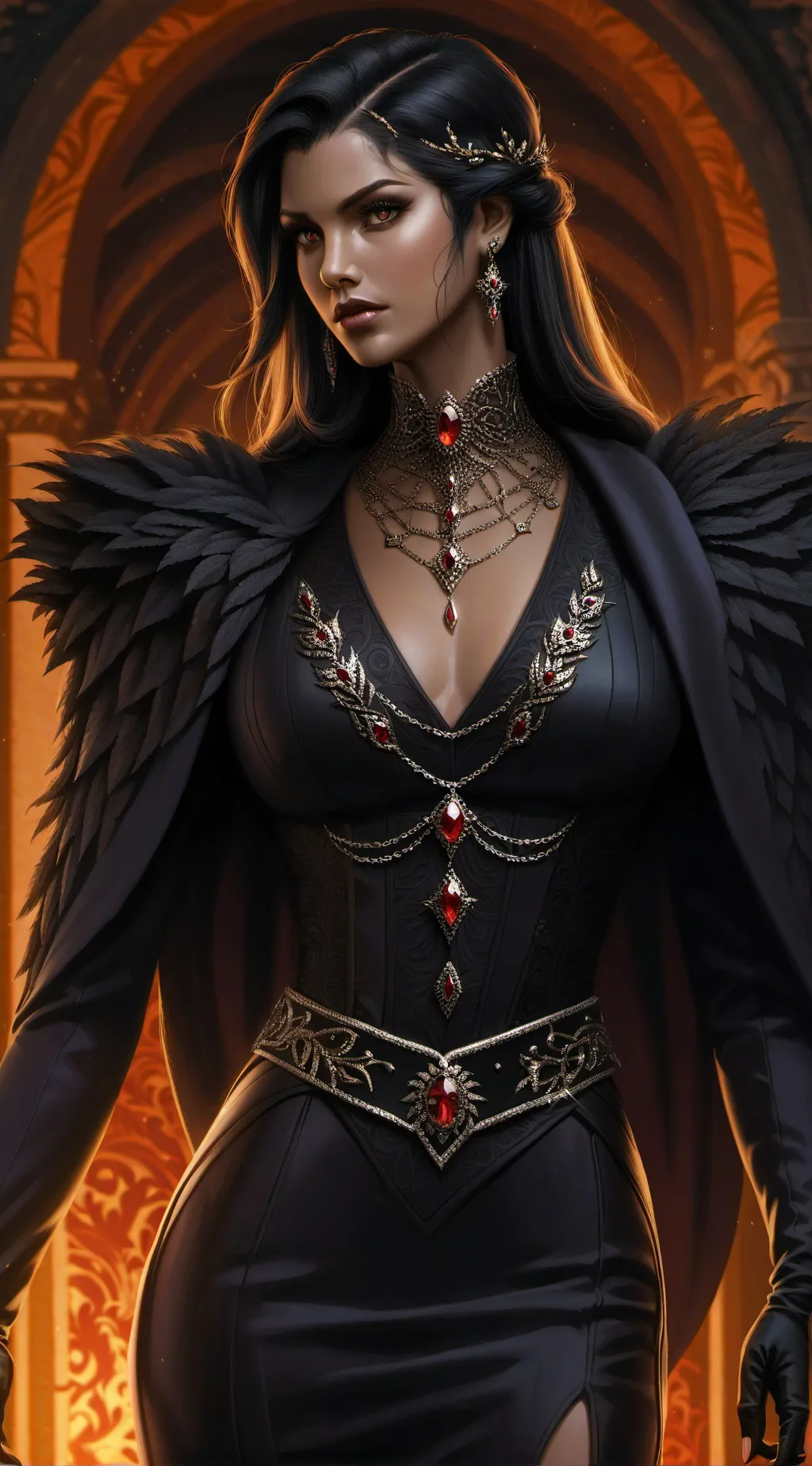 ai character: reyna egipcia  background