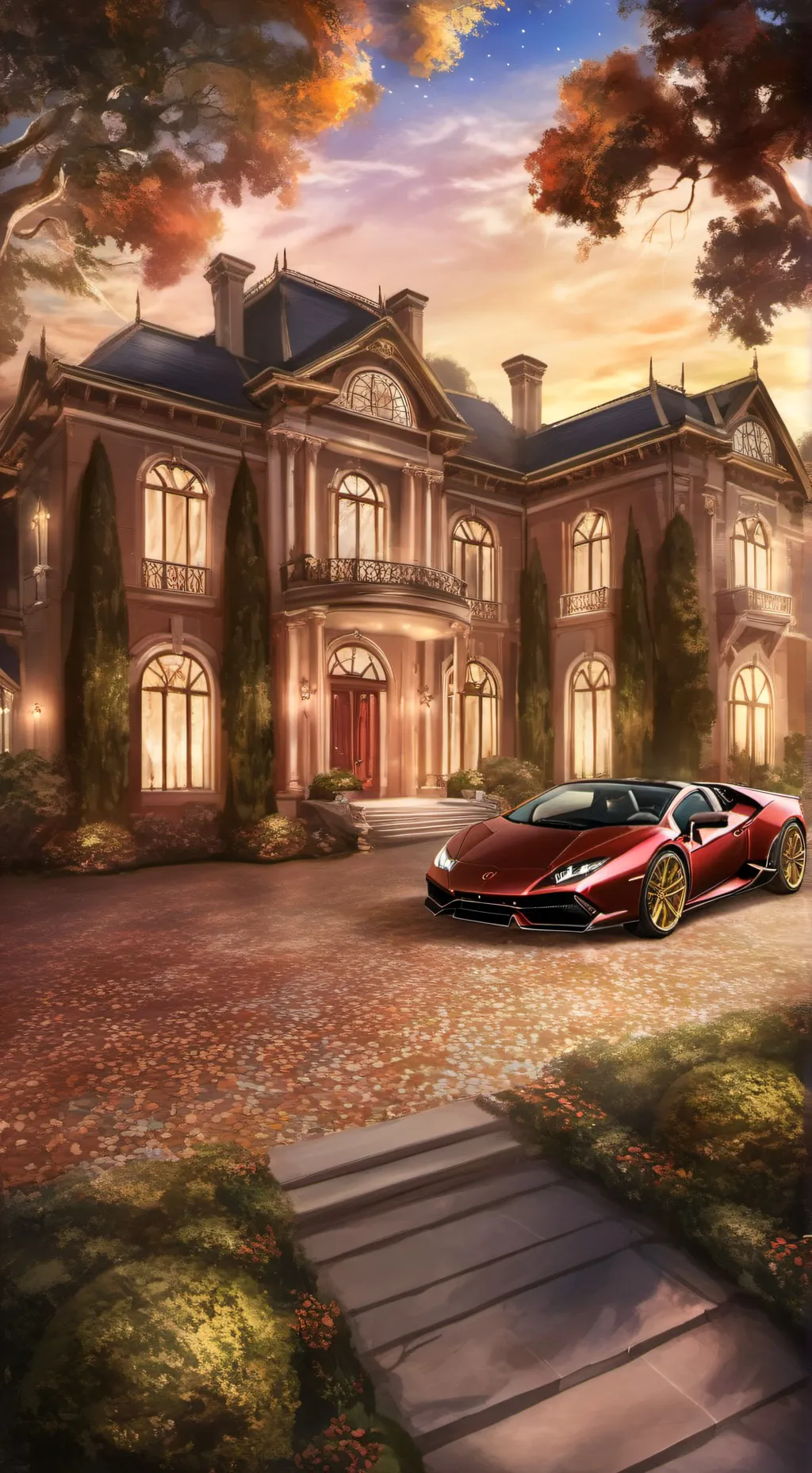 ai character: [Rich Family 2] background