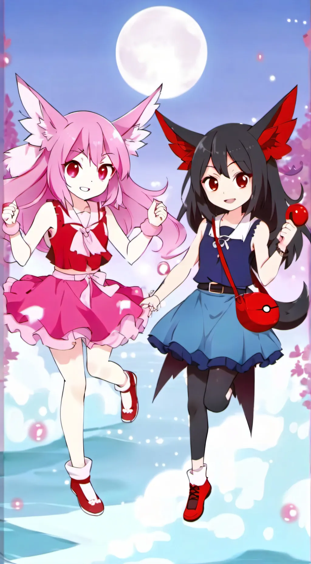 ai character: Kathleen and Aria  background