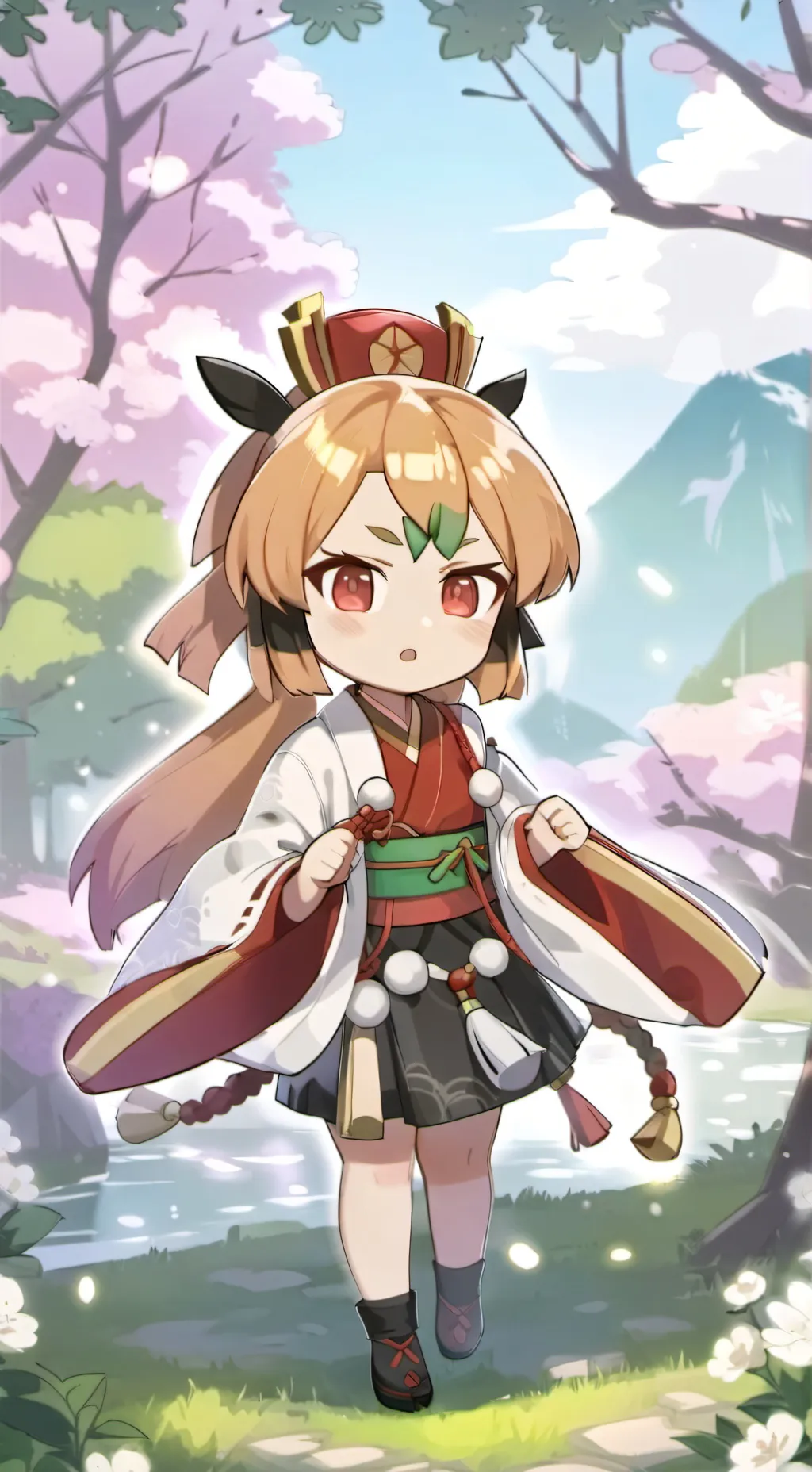 ai character: Plum Cookie background