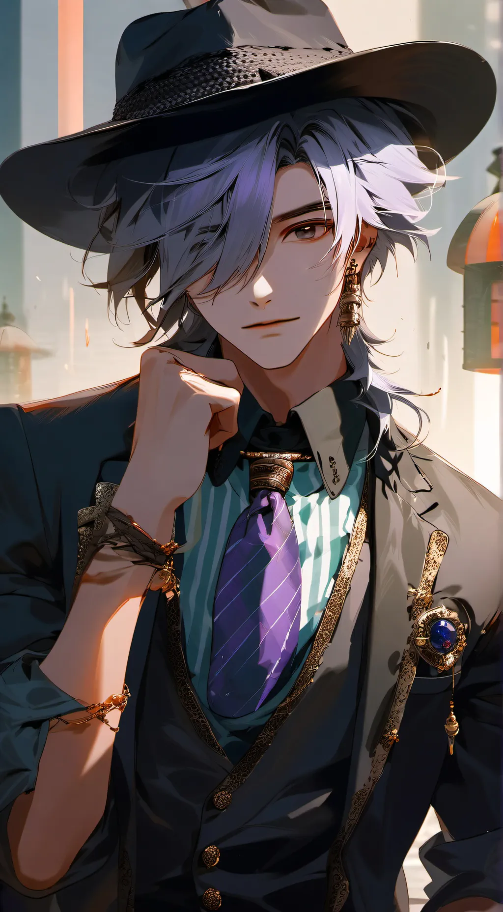 ai character: Mystery  background