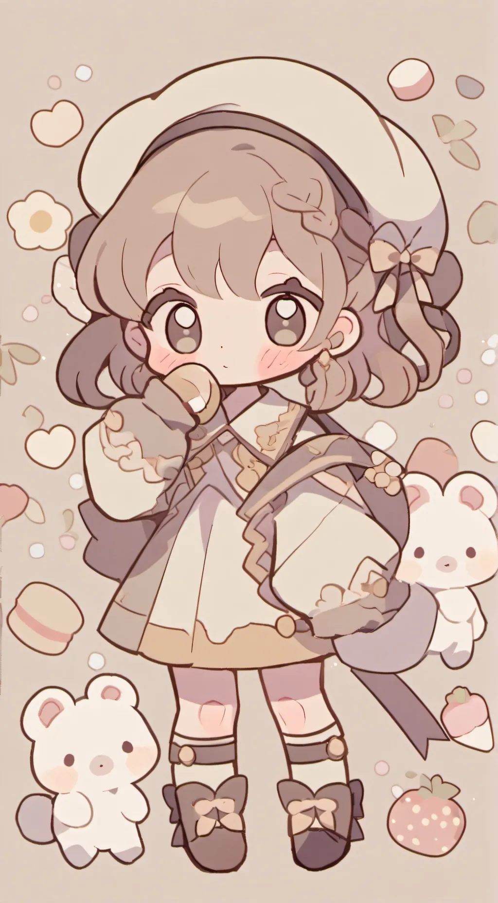 ai character: Sweet little angel background