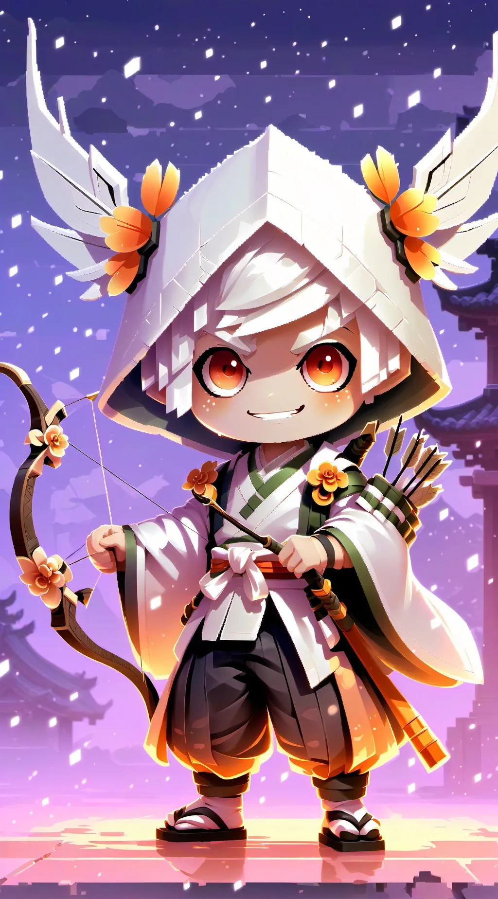 ai character: Peach Cookie background
