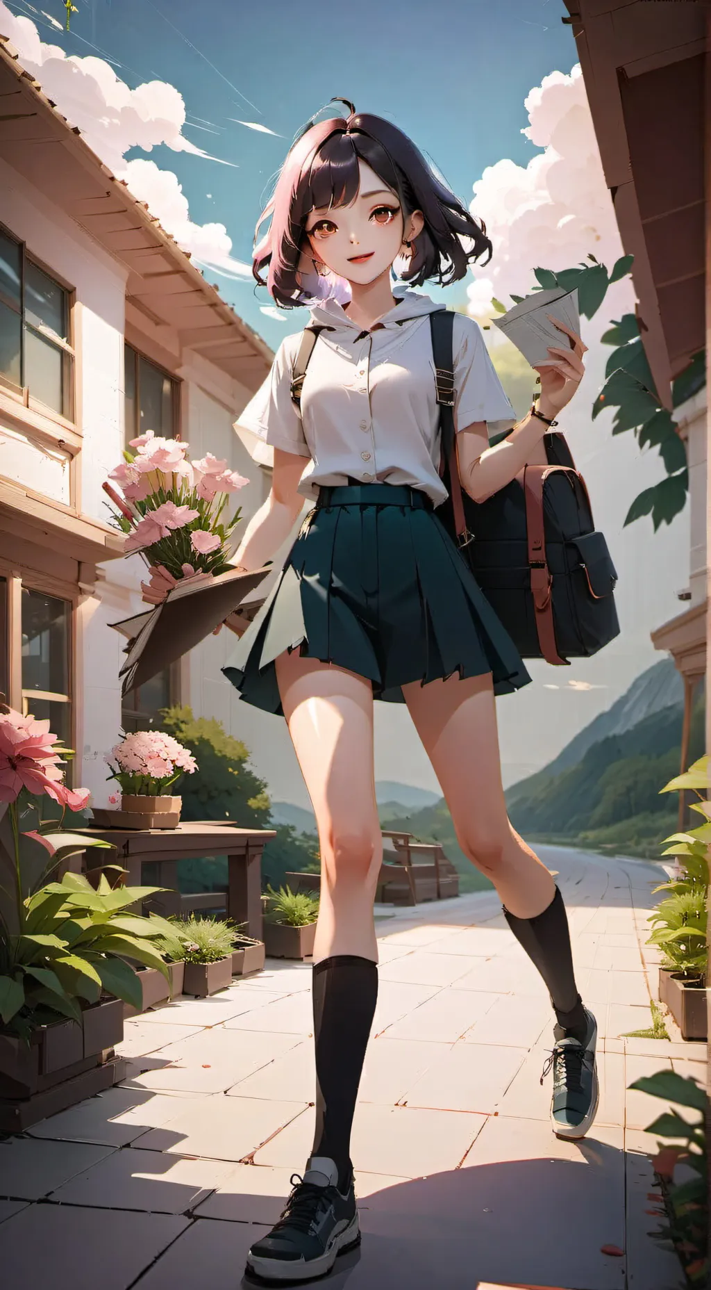 ai character: Mha school background