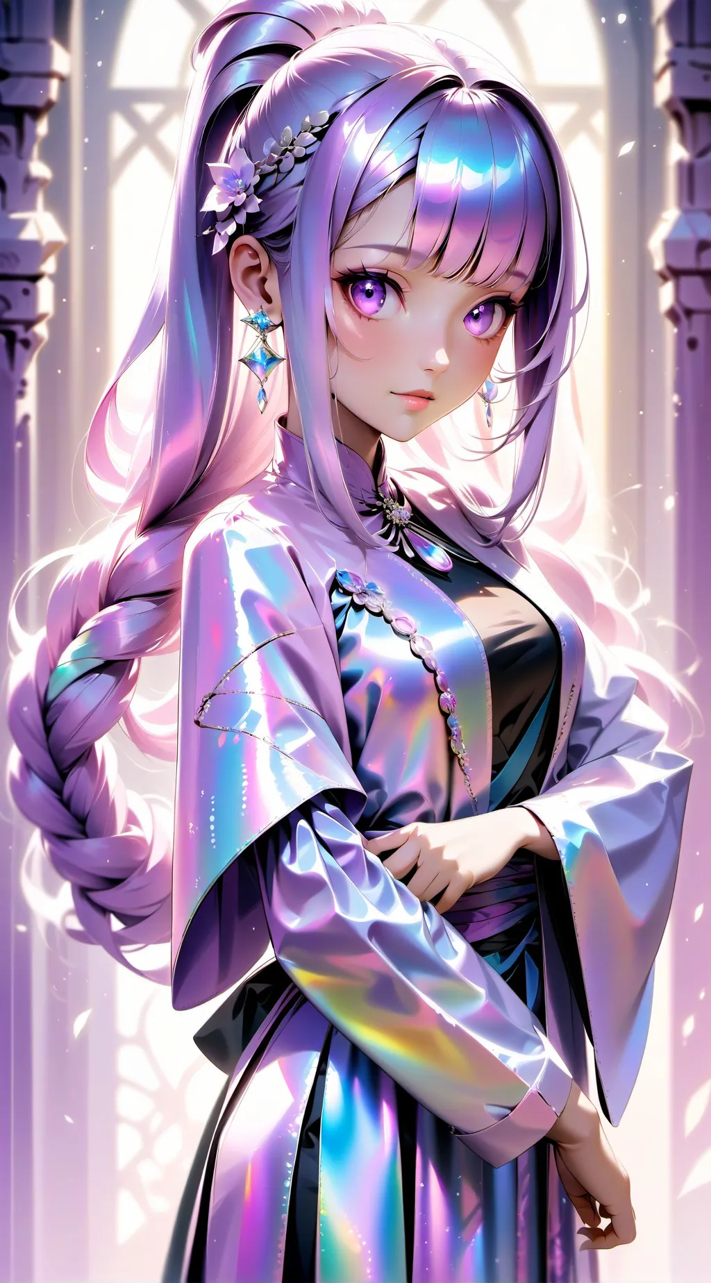 ai character: Aurora background