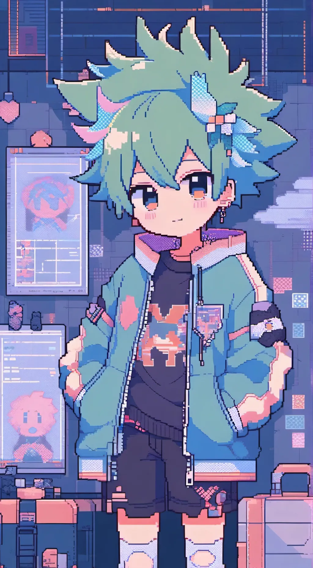 ai character: bakugo background