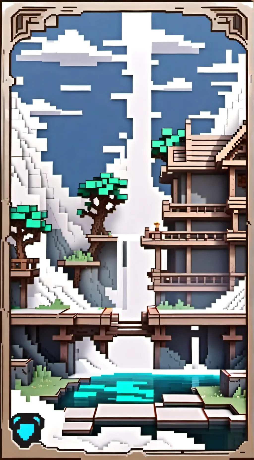 ai character: Minecraft  background