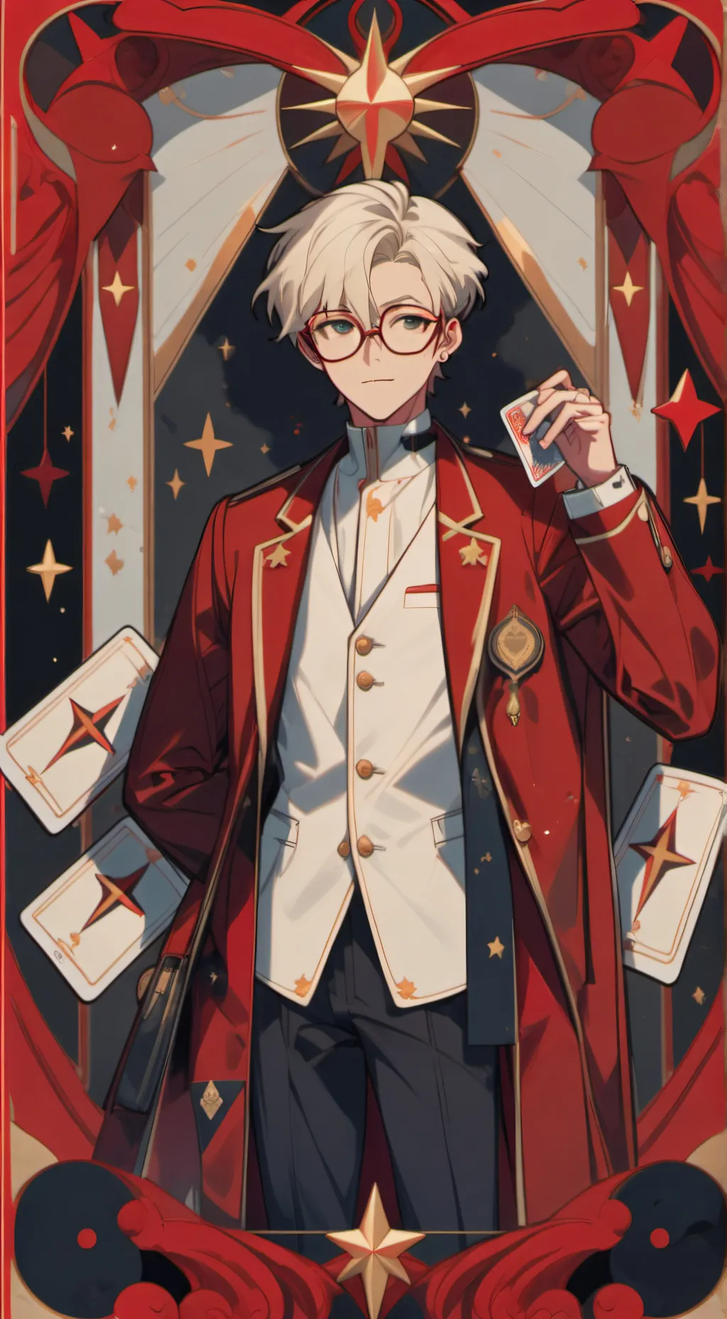 ai character: shrinking man background