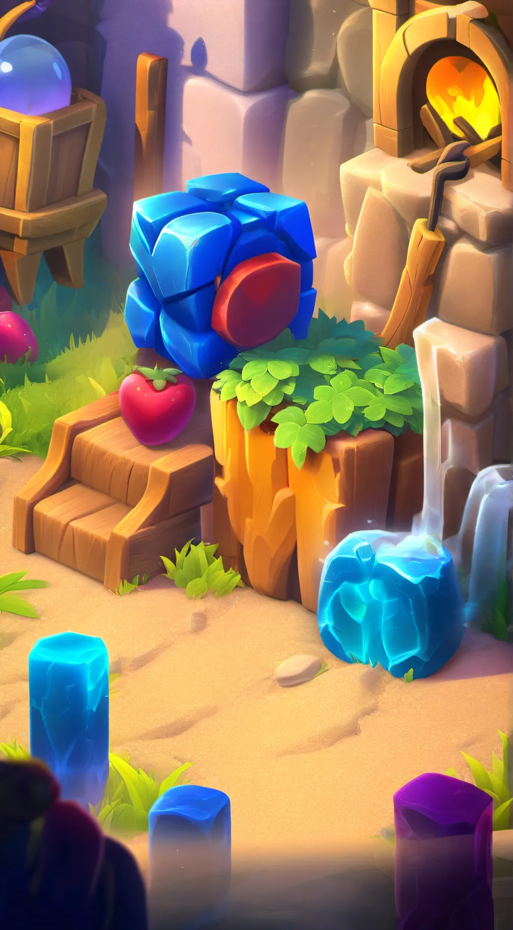 ai character: Mystery saja background