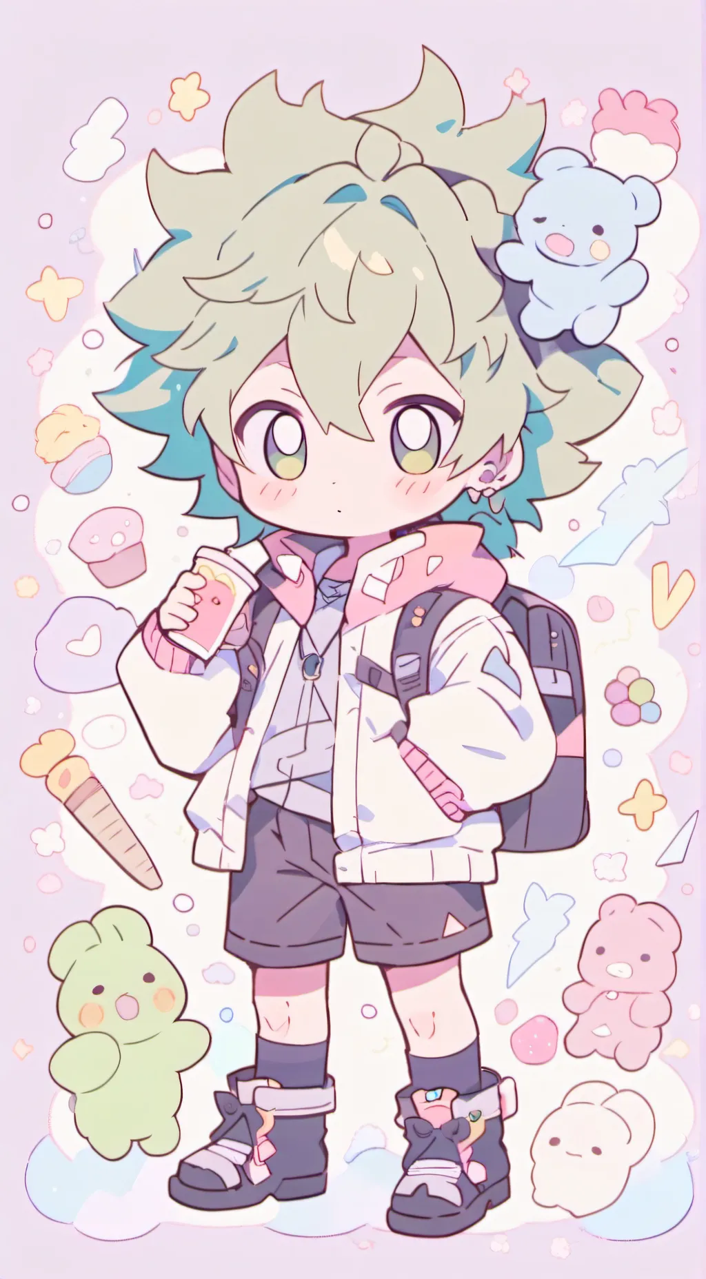 ai character: Bakudeku  background