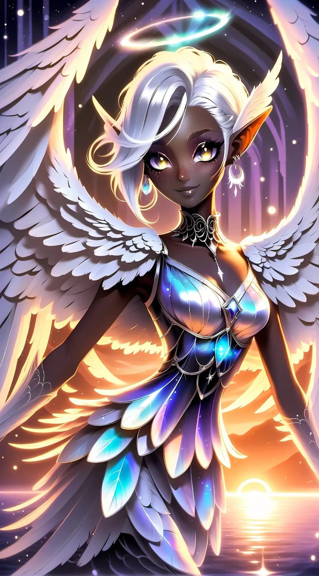ai character: Heaven  background