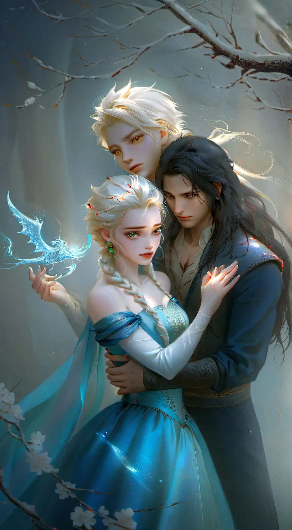 ai character: Elsa 🦋 background