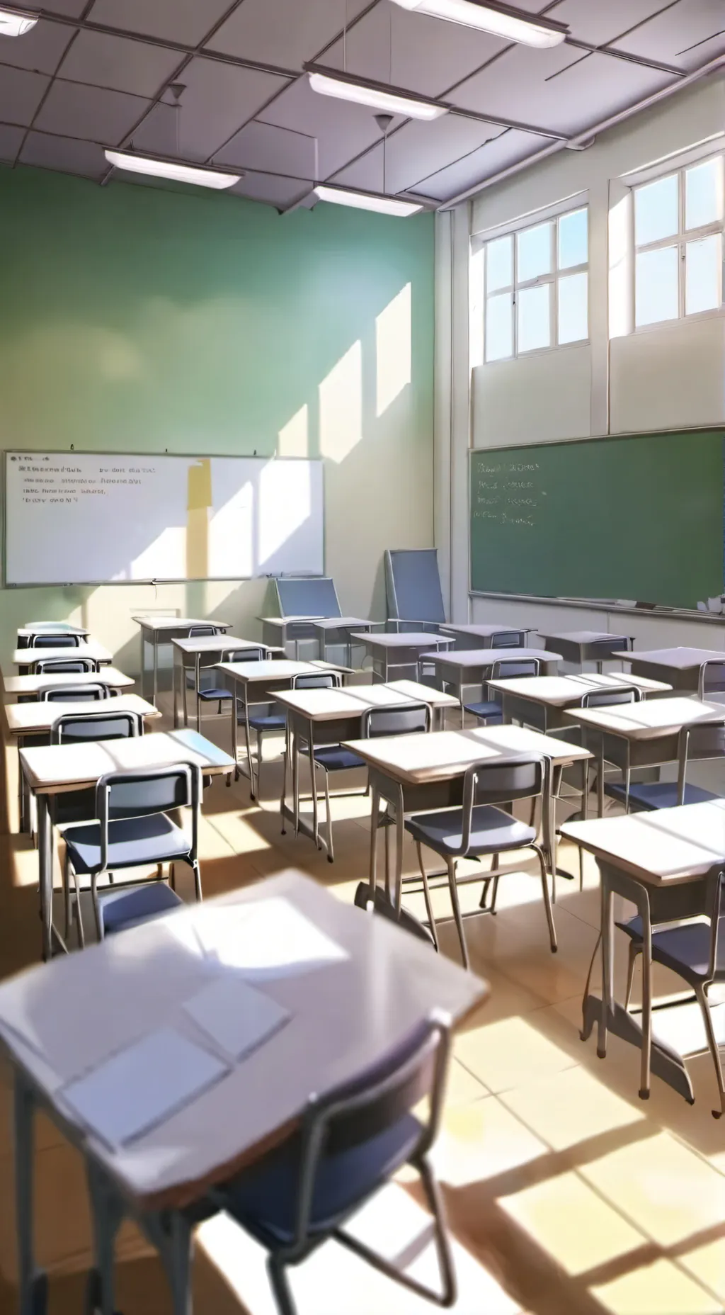 ai character: The dating school  background
