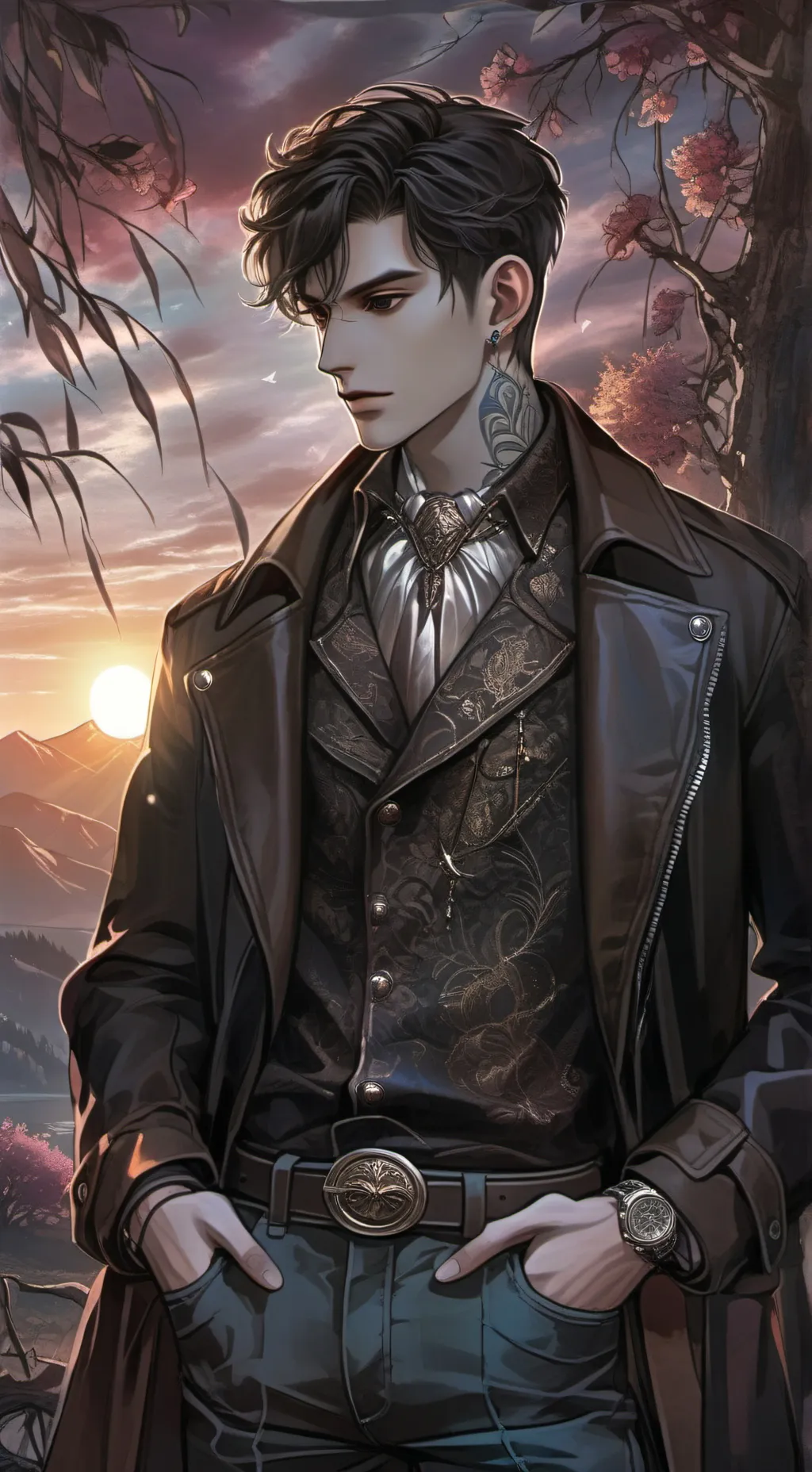 ai character: 🥀Leo🥀 background
