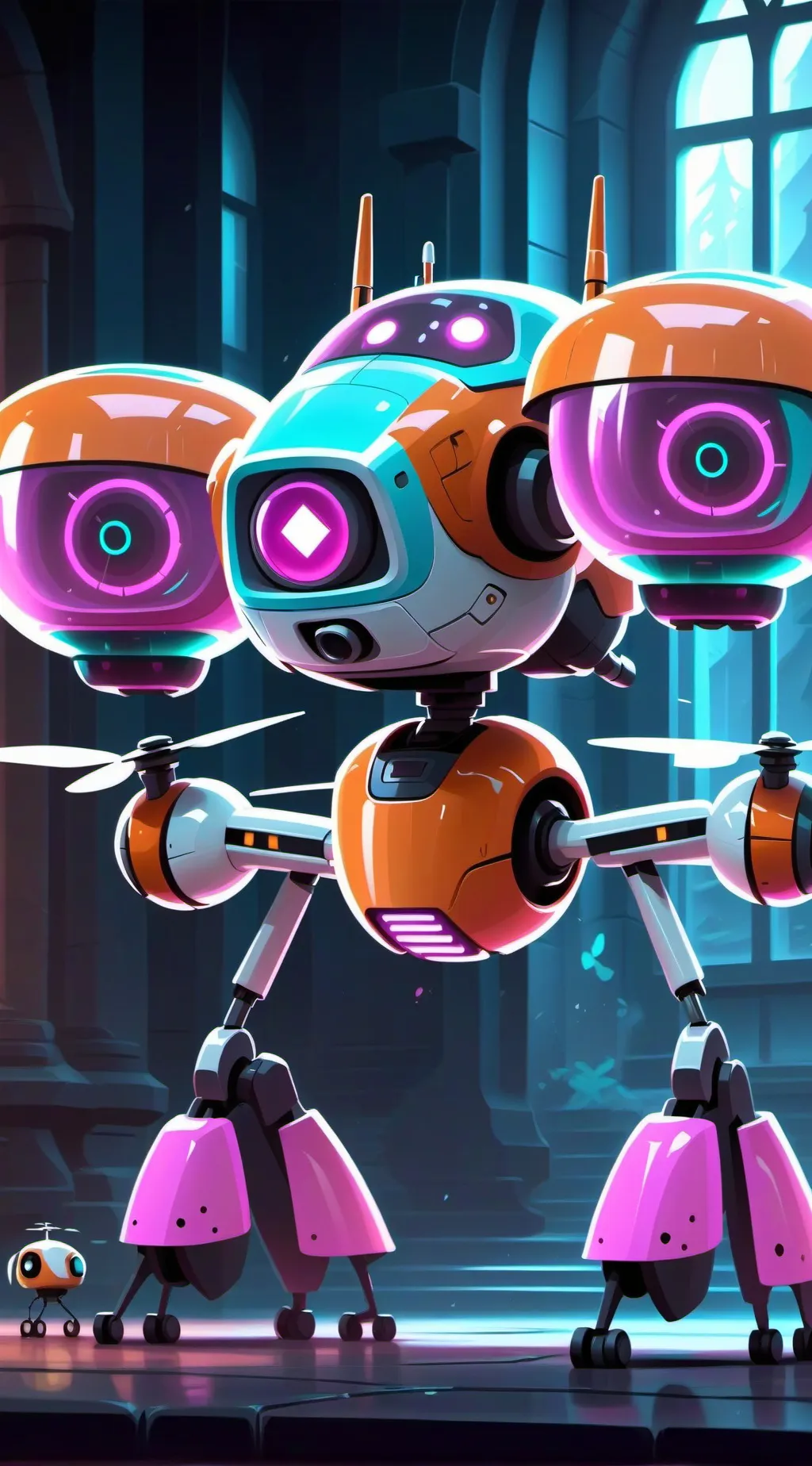 ai character: Md background