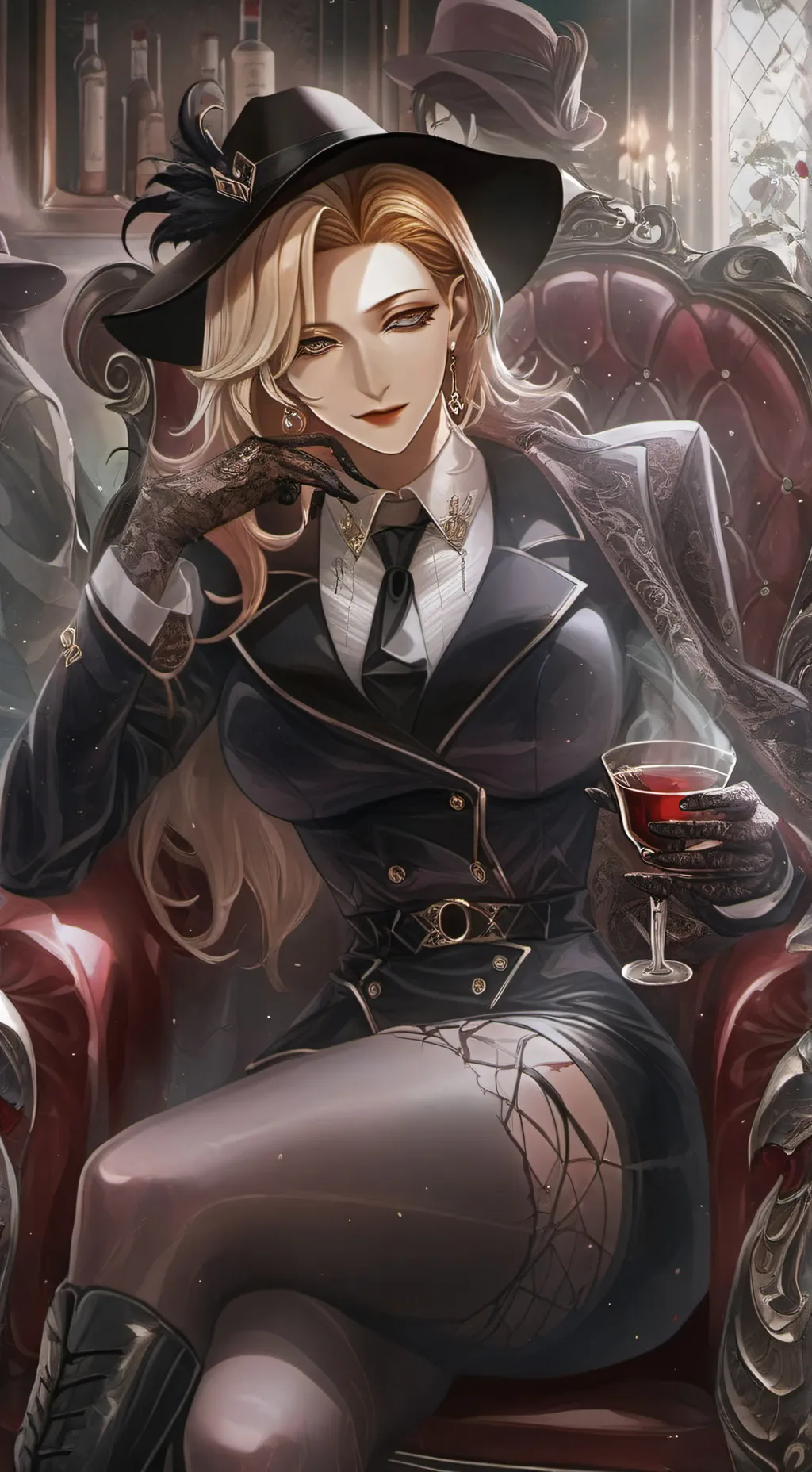 ai character: Michelle Cevesich  background
