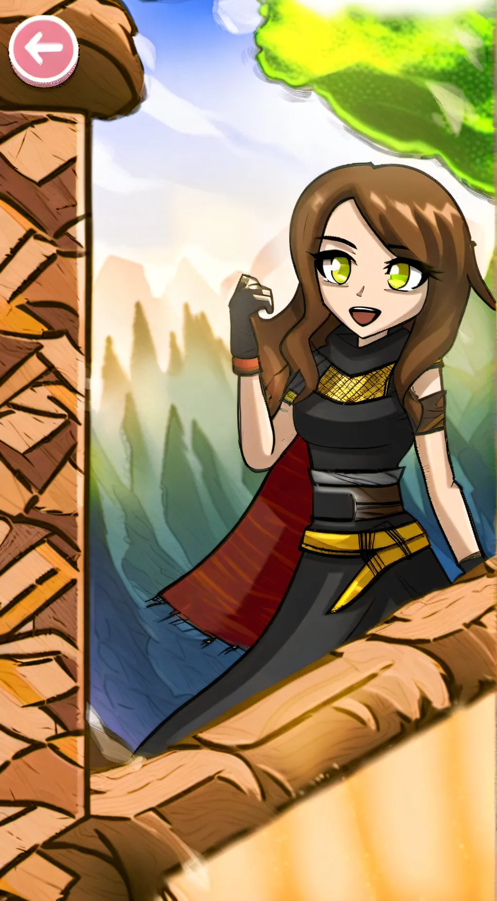 ai character: Gold from KREW!💛 background