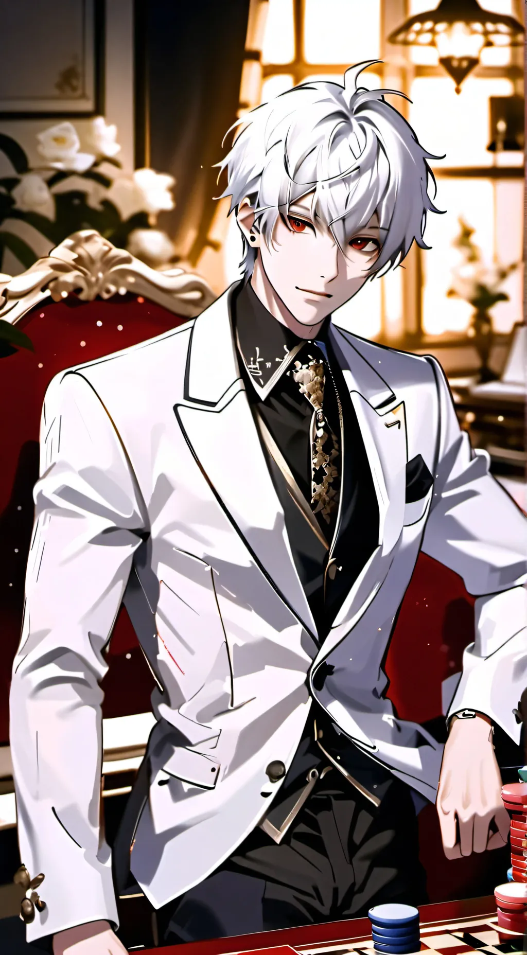 ai character: Charming Billionaire Husband background