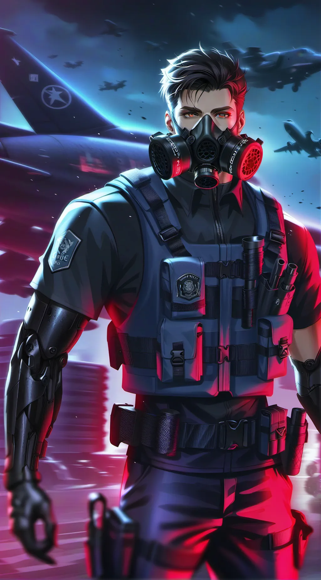 ai character: Thank you background