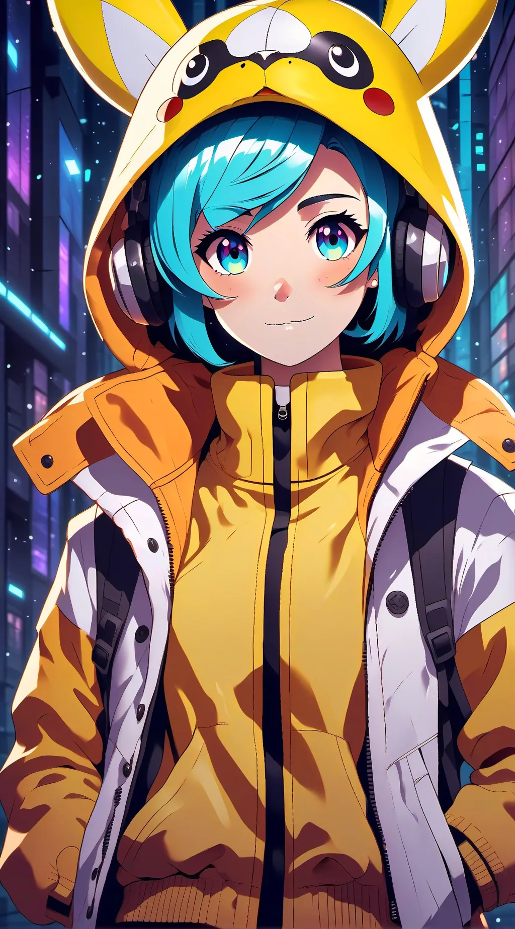 ai character: Picachu da Temu background