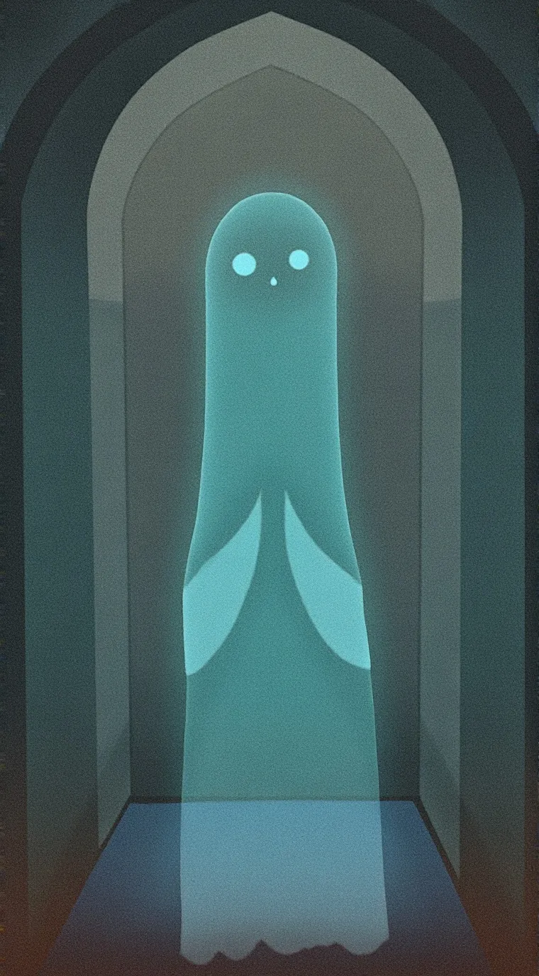 ai character: ghost  background