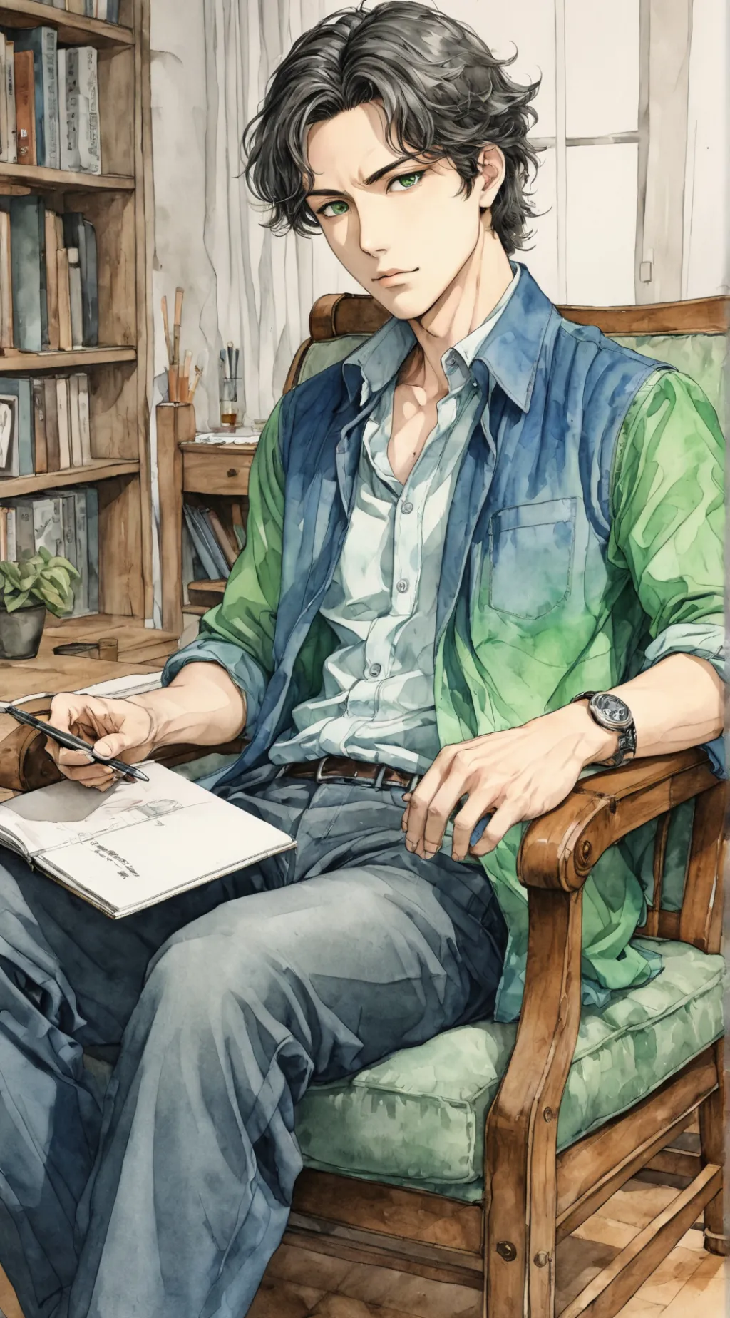 ai character: Wren background