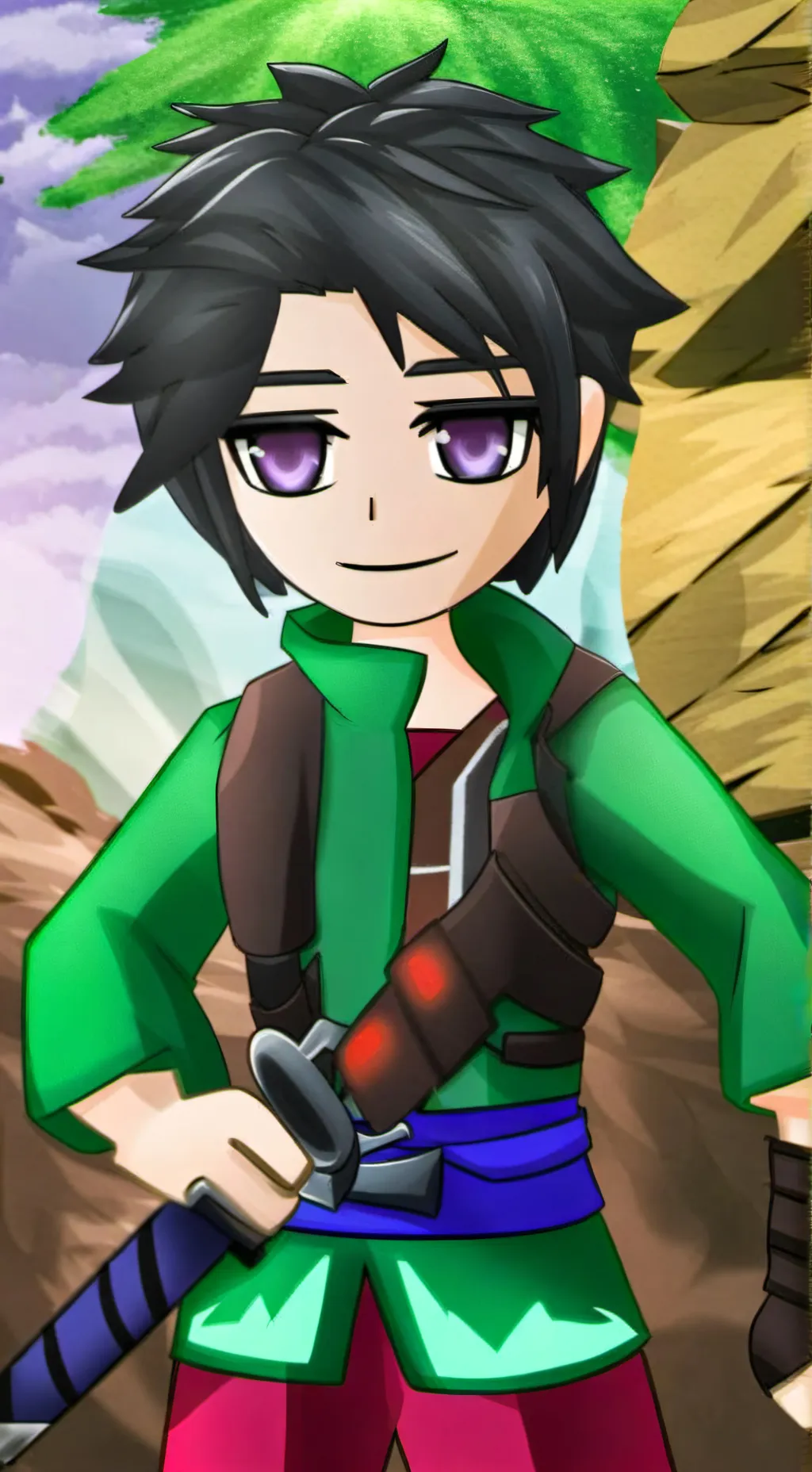 ai character: Draco💚 background
