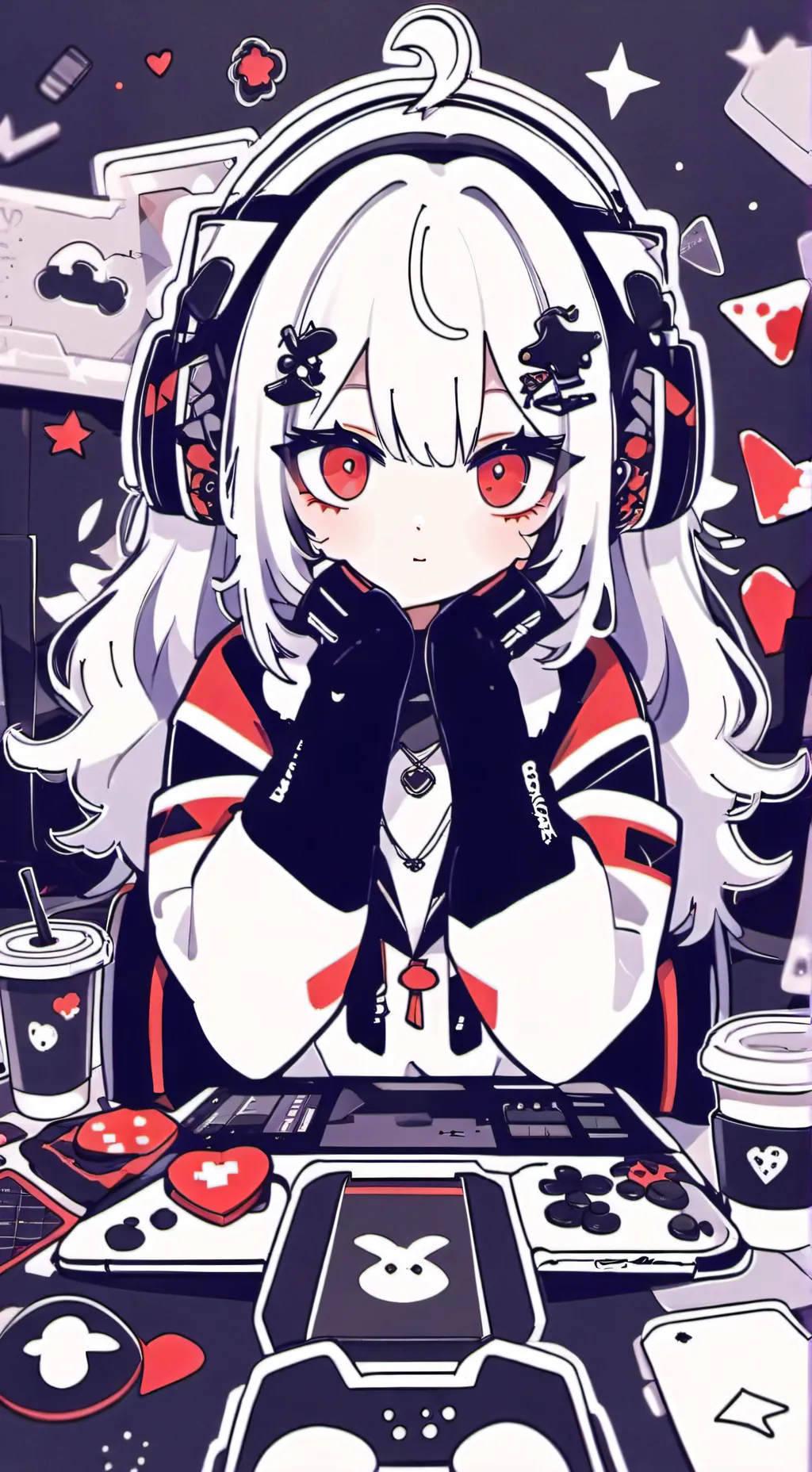 ai character: sweet Miya  background