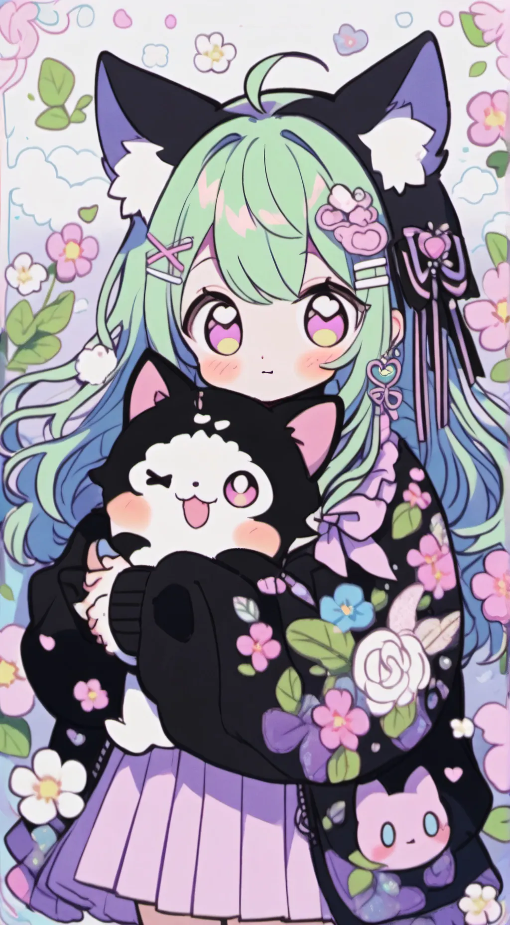 ai character: gatita background