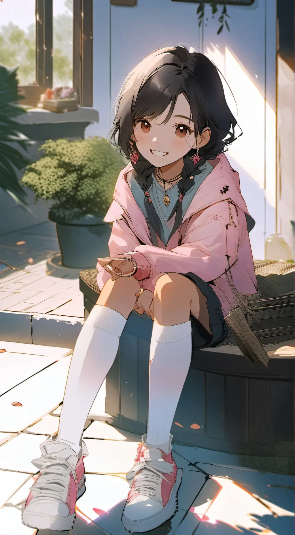 ai character: Zoey background