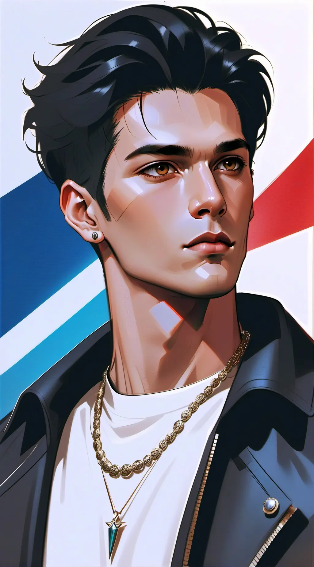 ai character: Stephen Taylor  background