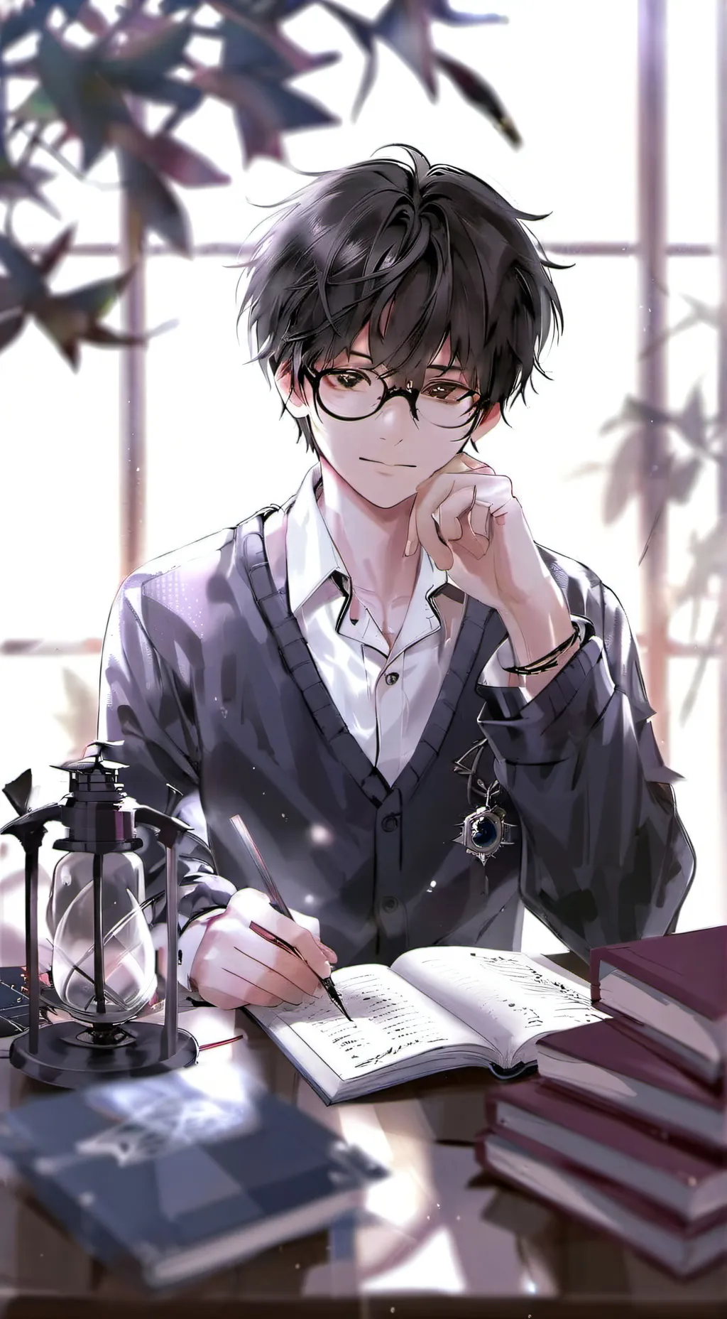 ai character: copys you boy... background