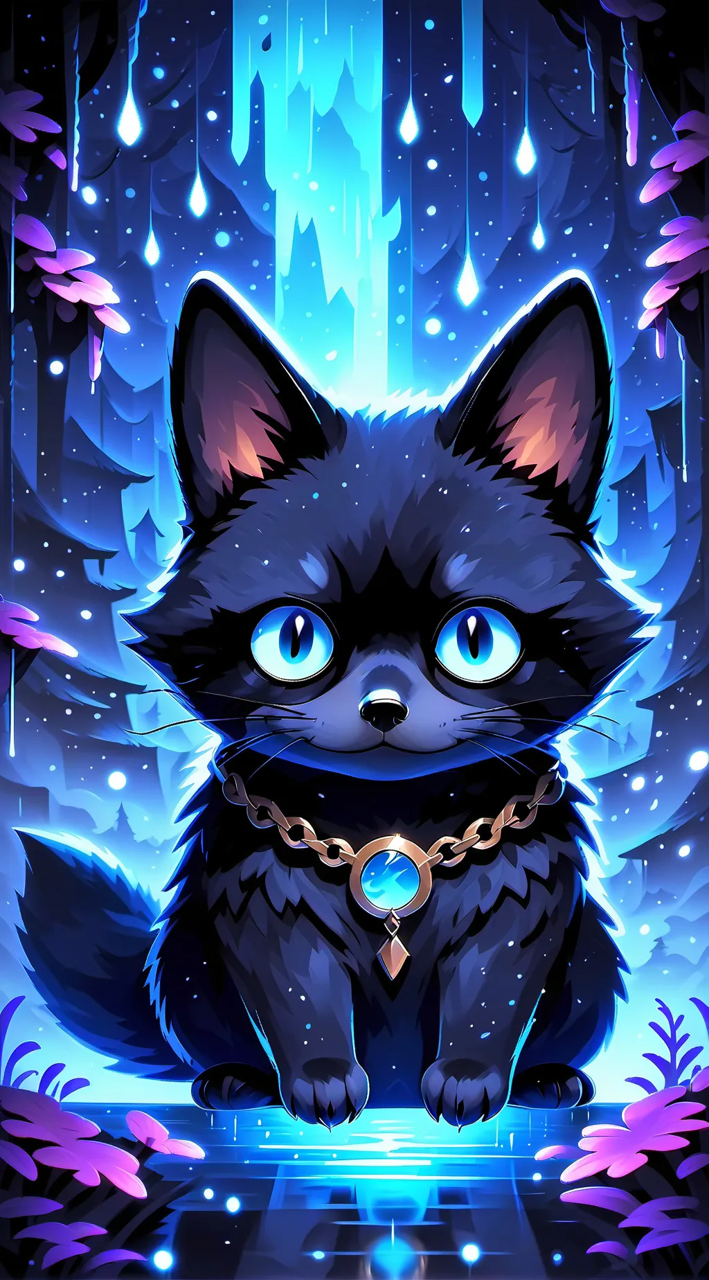 ai character: LOST IN THE WOODS background