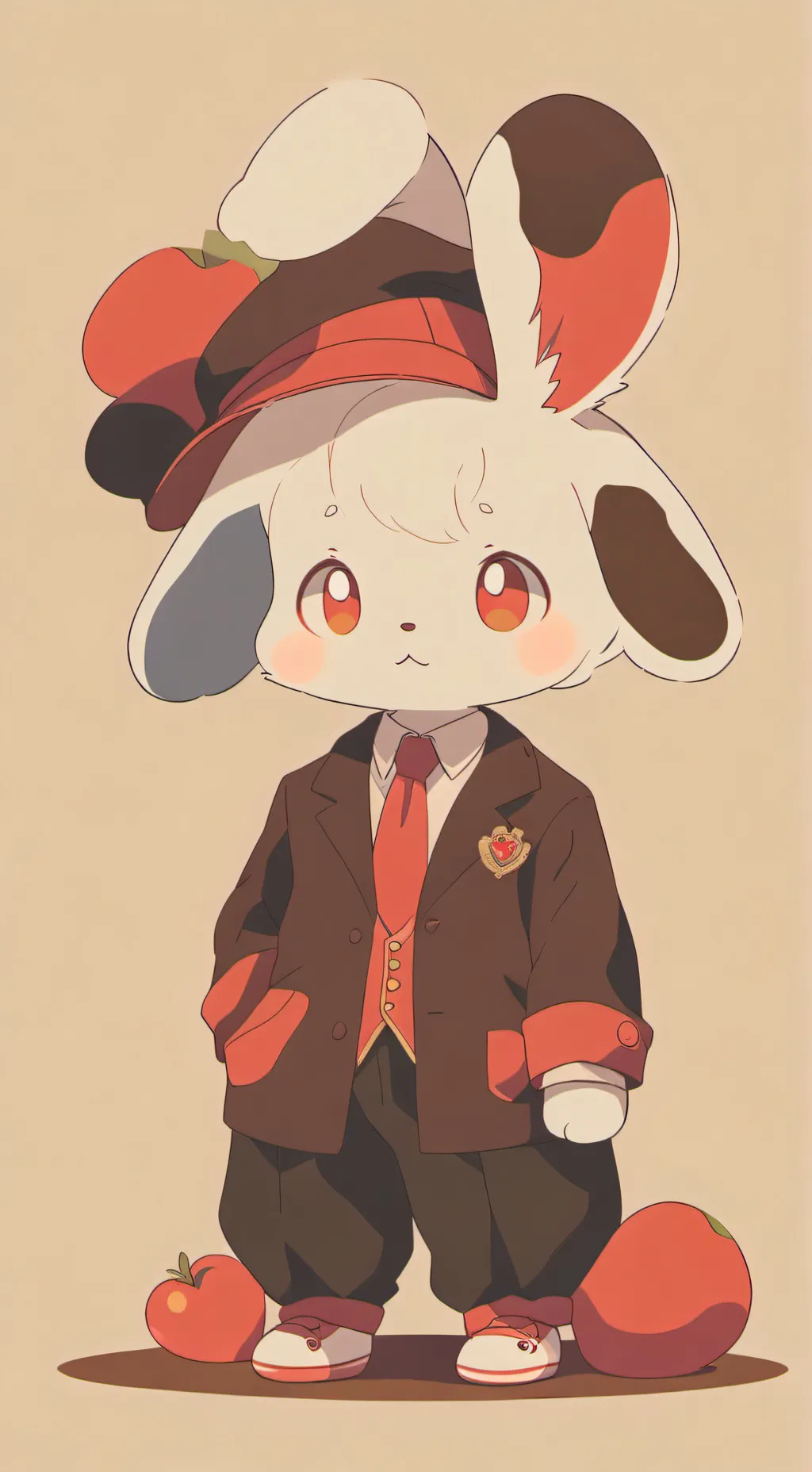 ai character: Labubu background