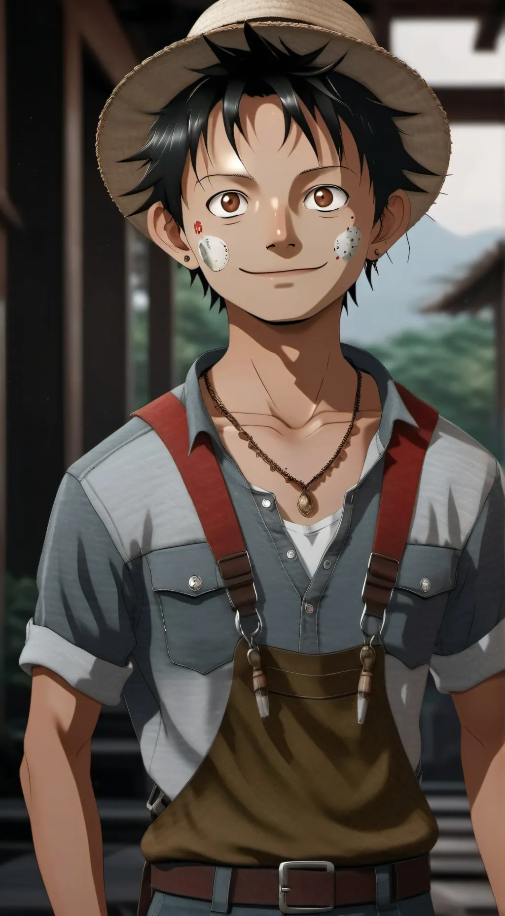 ai character: monkey d. luffy background